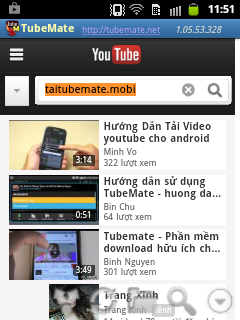 tai tubemate, tai ung dung tubemate